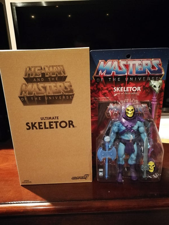 Masters of the Universe Ultimates Skeletor 2.0 Filmation Super7 Club Grayskull